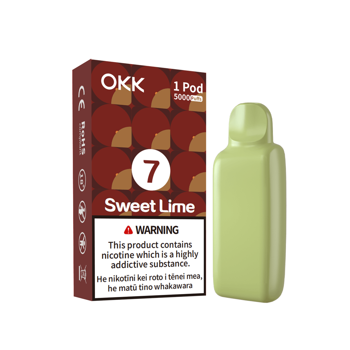okk cross sweet lime flavour pod