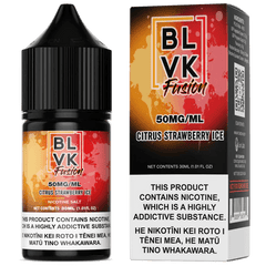 Citrus Strawberry Ice Nic Salts (30mL) by BLVK (Fusion) - Urban Vape Shop New Zealand