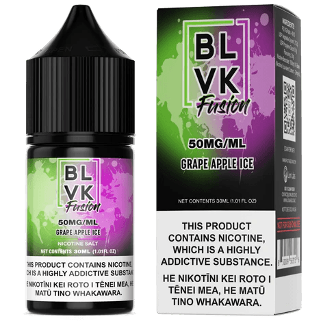 Grape Apple Ice Nic Salts (30mL) by BLVK (Fusion) - Urban Vape Shop New Zealand