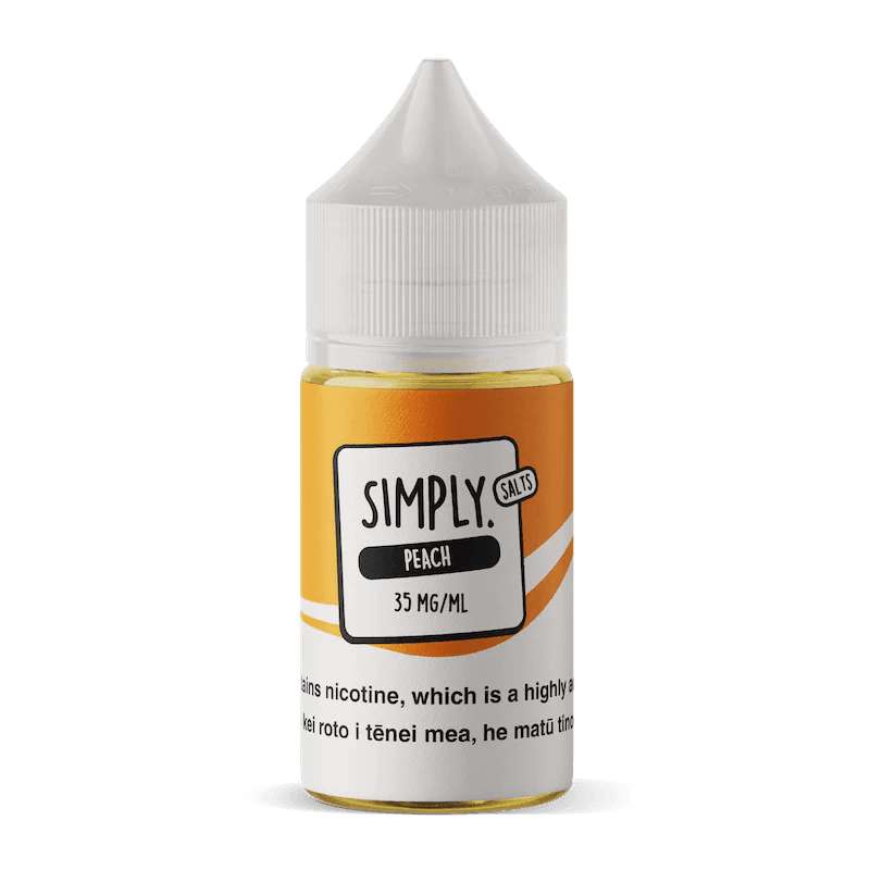 Peach Nic Salts (30mL) by Simply - Urban Vape Shop New Zealand