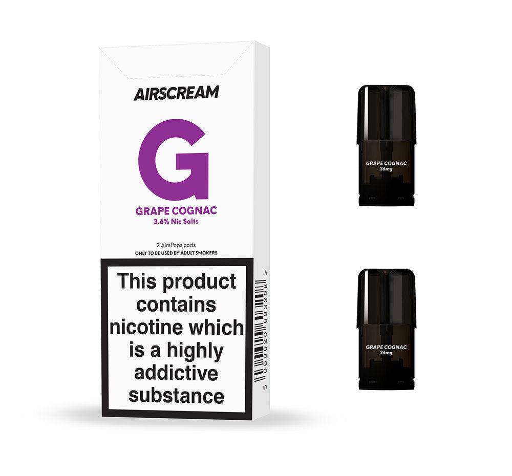 AIRSCREAM AirsPops - Replacement Pod 2pk / 3.6mg - Urban Vape Shop New Zealand