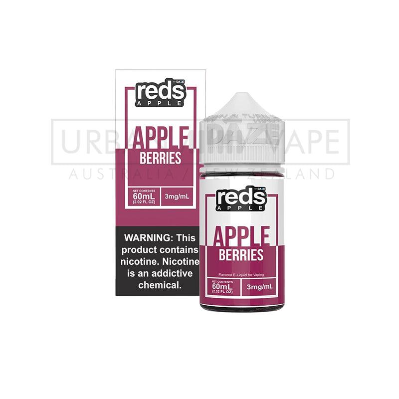 7DAZE - Reds Apple Berries 60ml - Urban Vape Shop New Zealand