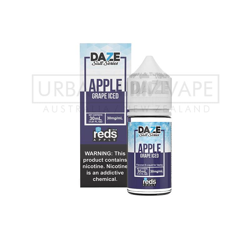 7DAZE - Nic Salt Iced Apple Grape 30ml - Urban Vape Shop New Zealand