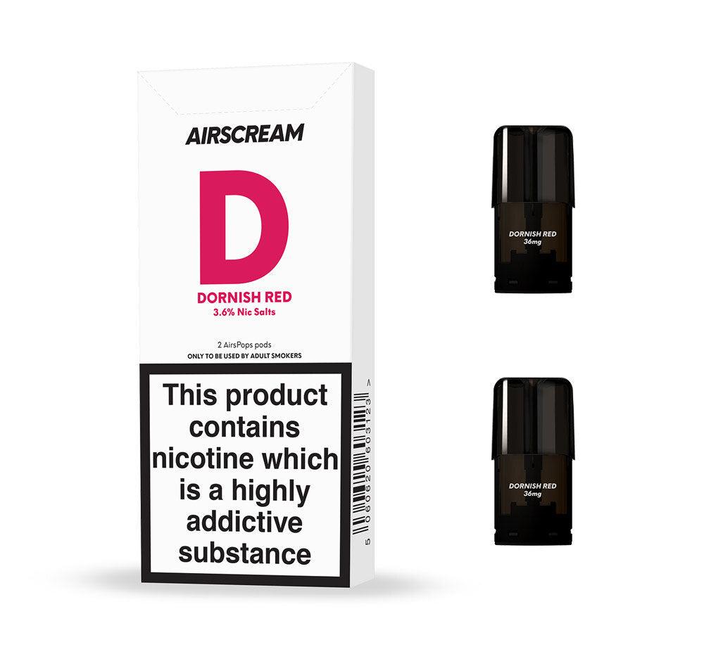 AIRSCREAM AirsPops - Replacement Pod 2pk / 3.6mg - Urban Vape Shop New Zealand