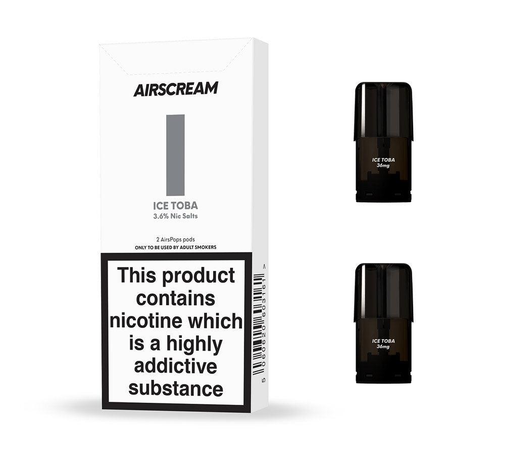 AIRSCREAM AirsPops - Replacement Pod 2pk / 3.6mg - Urban Vape Shop New Zealand