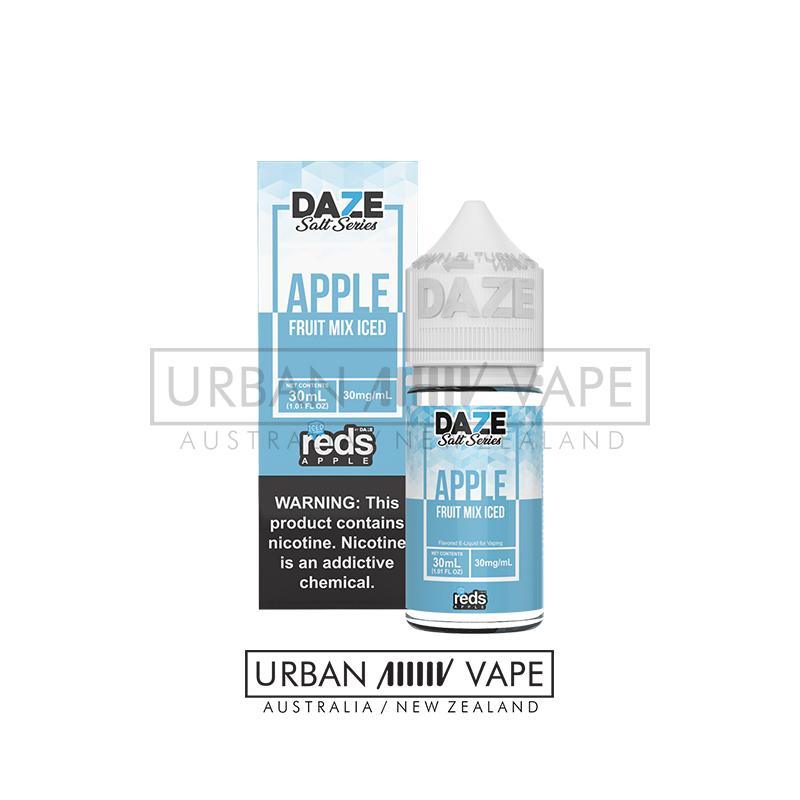 7DAZE - Nic Salt Apple Iced Fruit Mixed 30ml - Urban Vape Shop New Zealand