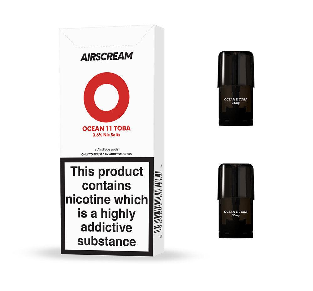 AIRSCREAM AirsPops - Replacement Pod 2pk / 3.6mg - Urban Vape Shop New Zealand