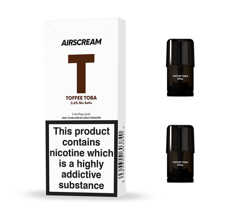 AIRSCREAM AirsPops - Replacement Pod 2pk / 3.6mg - Urban Vape Shop New Zealand
