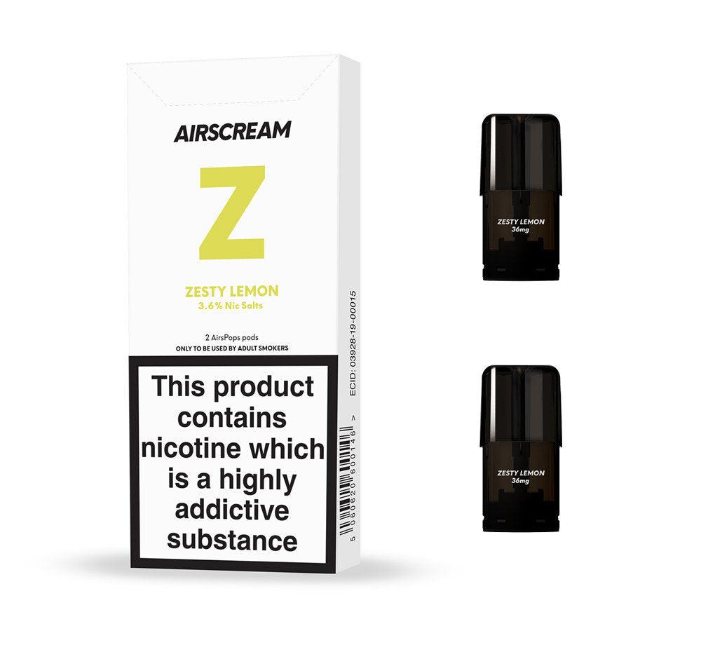 AIRSCREAM AirsPops - Replacement Pod 2pk / 3.6mg - Urban Vape Shop New Zealand