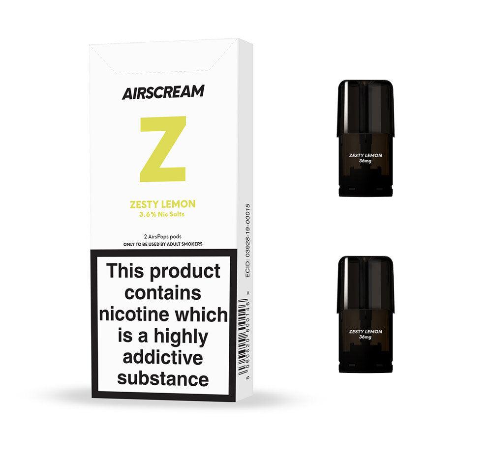 AIRSCREAM AirsPops - Replacement Pod 2pk / 5.0mg - Urban Vape Shop New Zealand
